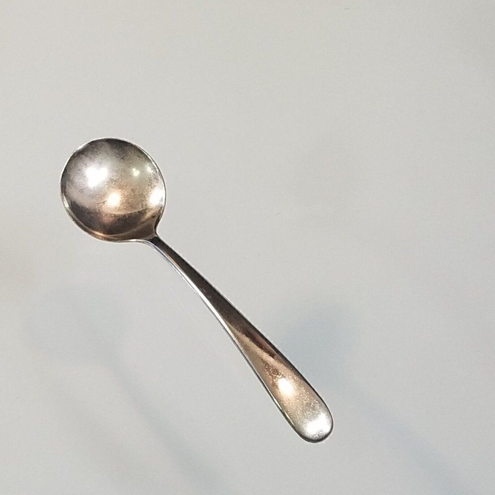 Vintage EALES 1779 Silver Plated Soup Spoon Made in Italy 6 inches